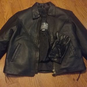 Woman's genuine leather jacket